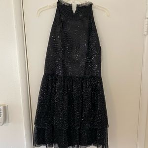Shoshanna Sequins dress black
